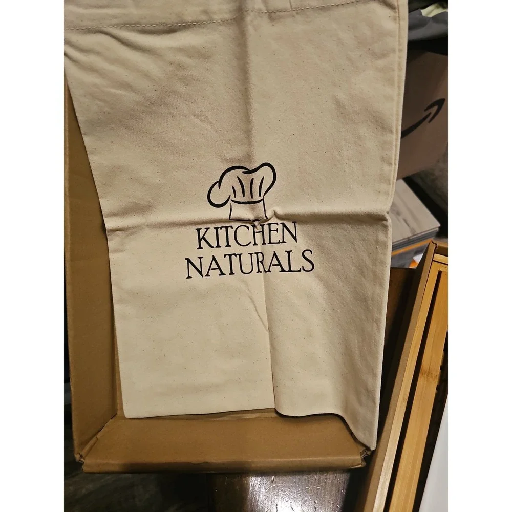 Kitchen Naturals Premium Bamboo Foldable Bread Slicer New in Box